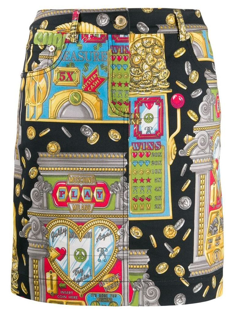 Moschino slot machine skirt - Yellow