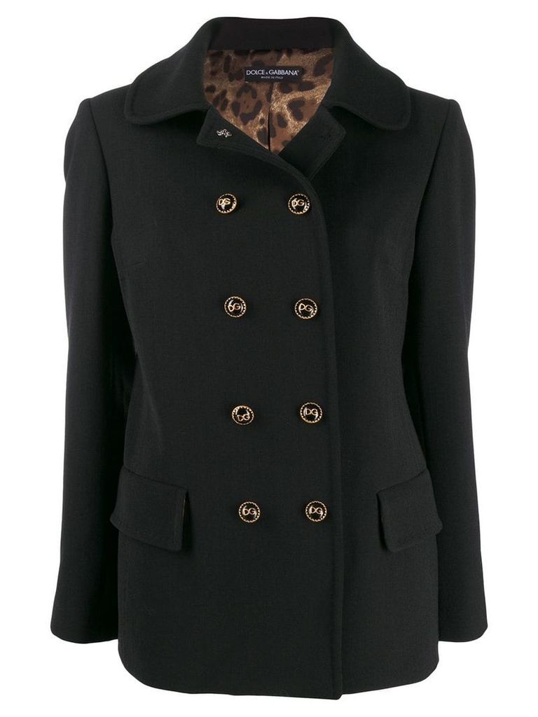 Dolce & Gabbana collared coat - Black