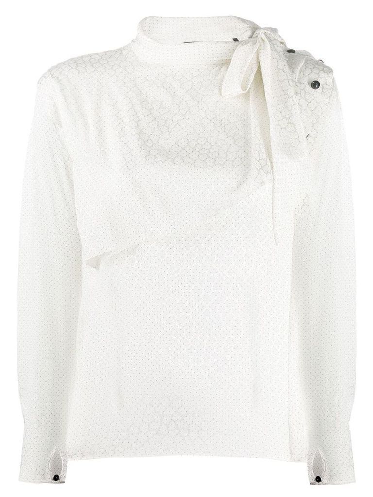 Isabel Marant patterned blouse - White