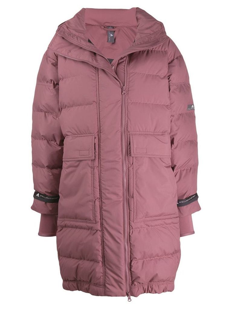 adidas by Stella McCartney oversized puffer jacket - Pink