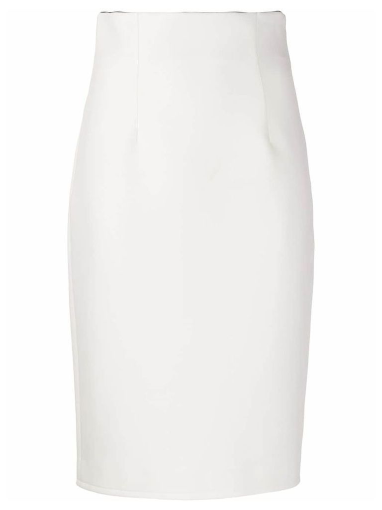 Gianluca Capannolo high-rise pencil skirt - White