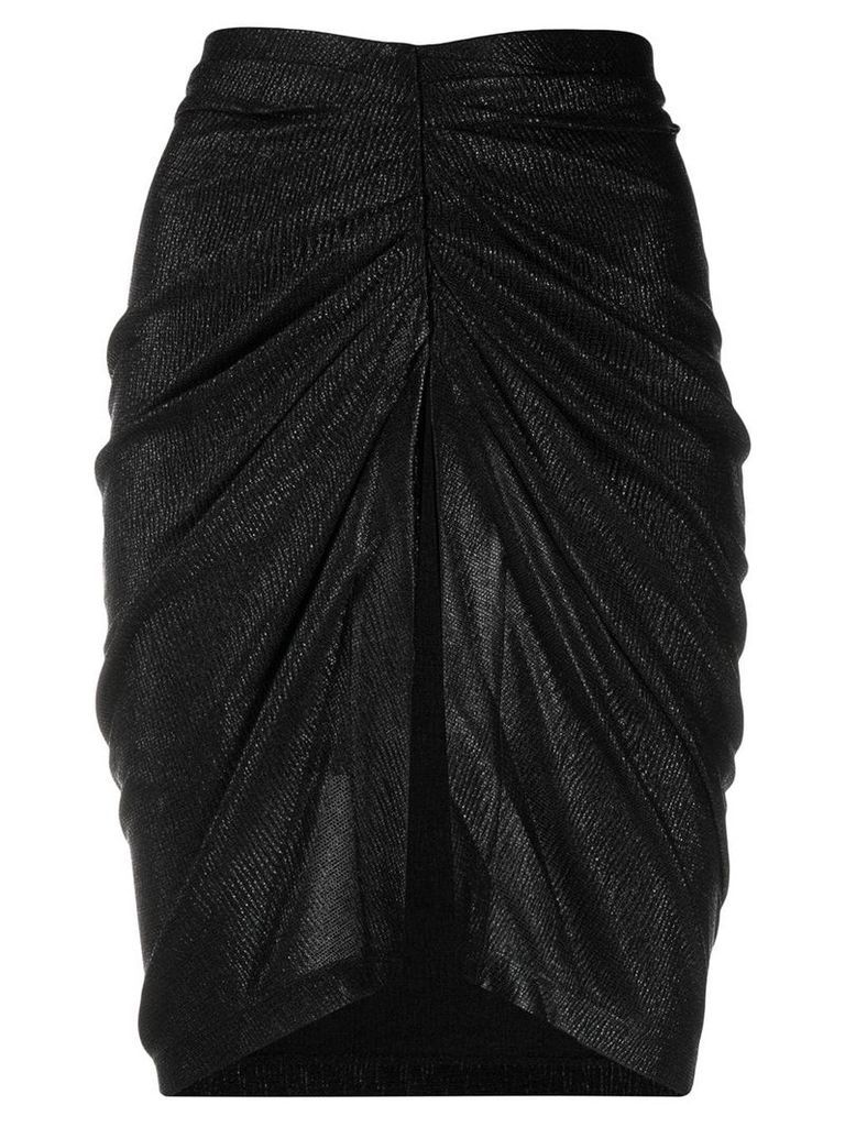 IRO ruched midi skirt - Black