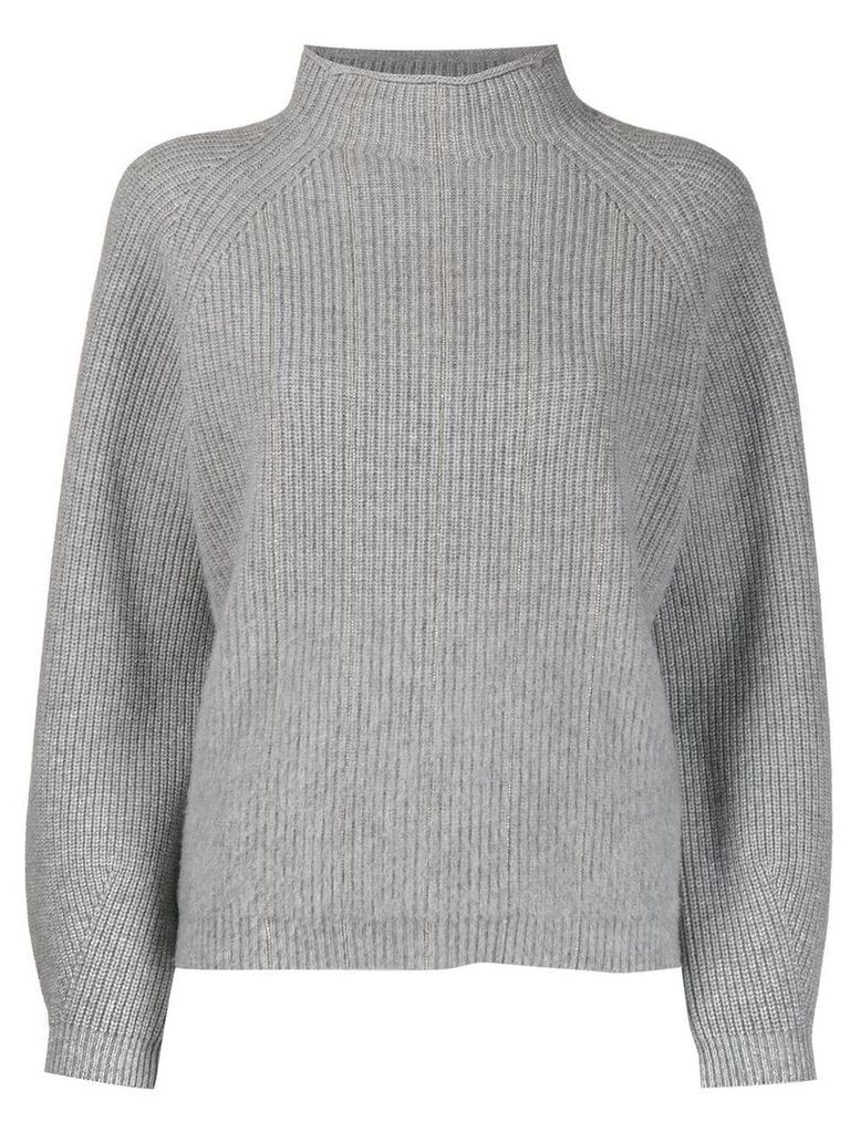 Peserico ribbed knit sweater - Grey