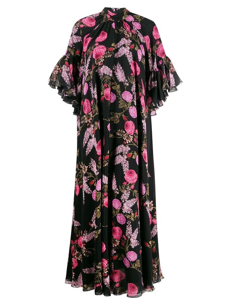 Giambattista Valli floral print long dress - Black