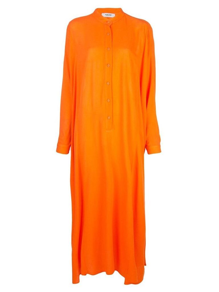 Rachel Comey Mandarin collar shirt dress - ORANGE