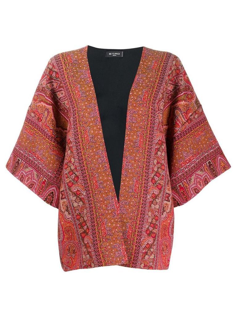 Etro all-over jacquard jacket - Red