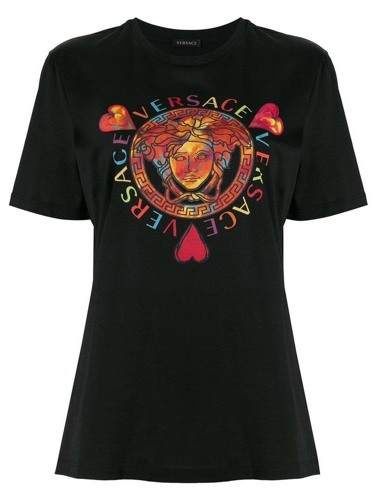 Versace Medusa motif T-shirt - Black