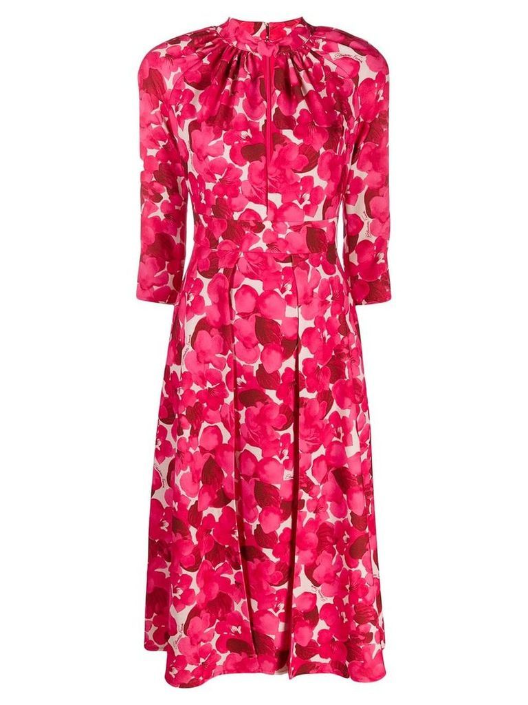 Elisabetta Franchi floral print flared dress - PINK