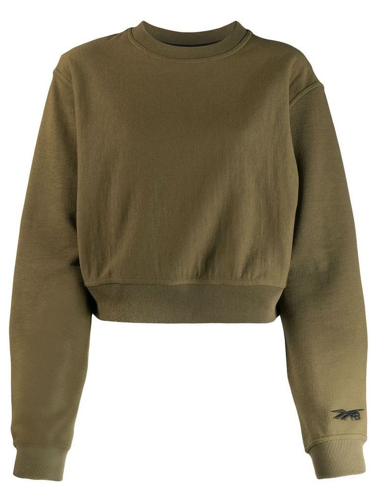 Reebok x Victoria Beckham cropped sweatshirt - Green