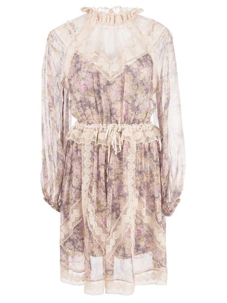 Zimmermann floral print dress - PURPLE