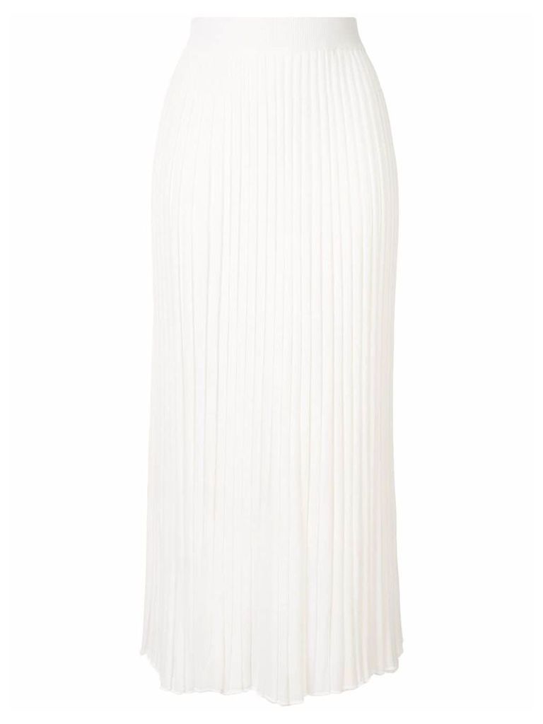 Christopher Esber pleated knitted skirt - White