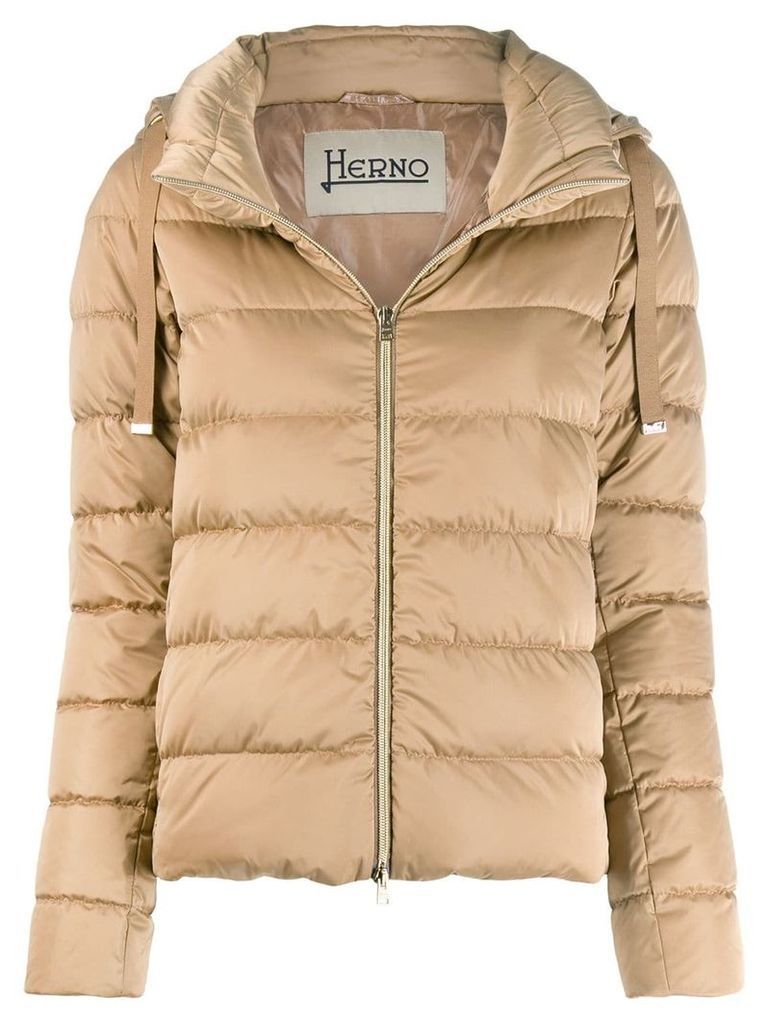 Herno hooded padded jacket - Brown