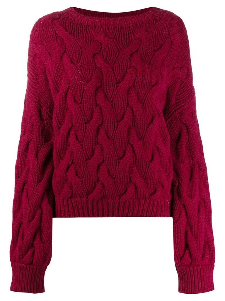 Brunello Cucinelli cable knit jumper - PINK