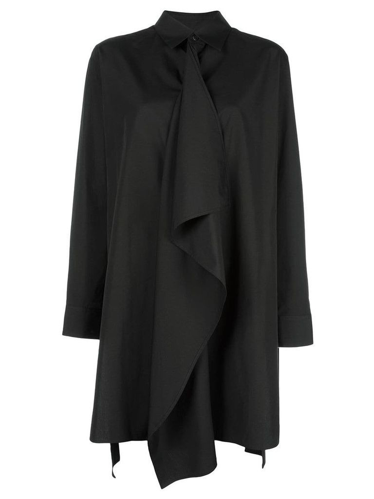 Y's oversized ruffle blouse - Black