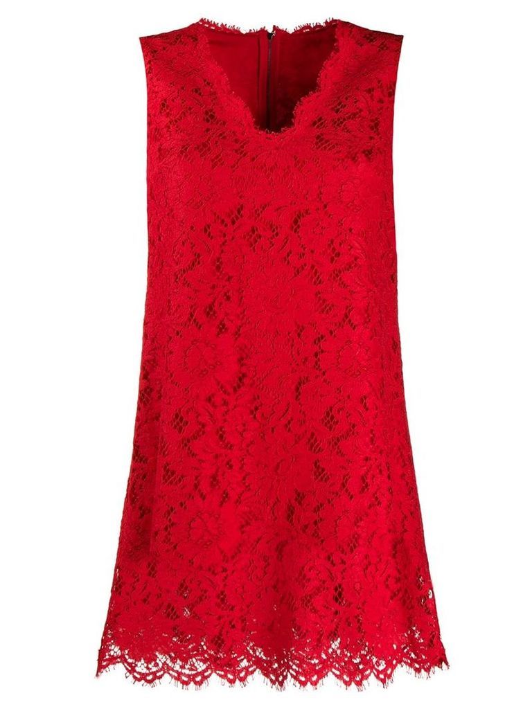 Dolce & Gabbana lace swing dress - Red