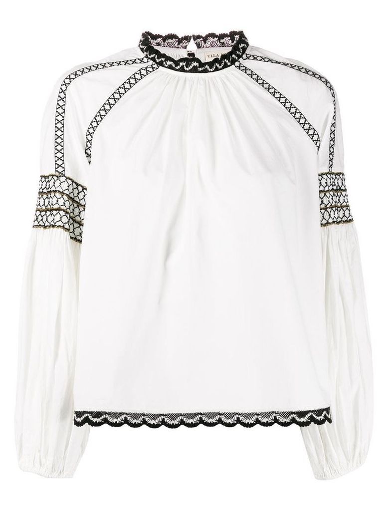 Ulla Johnson long sleeve embroidered blouse - White