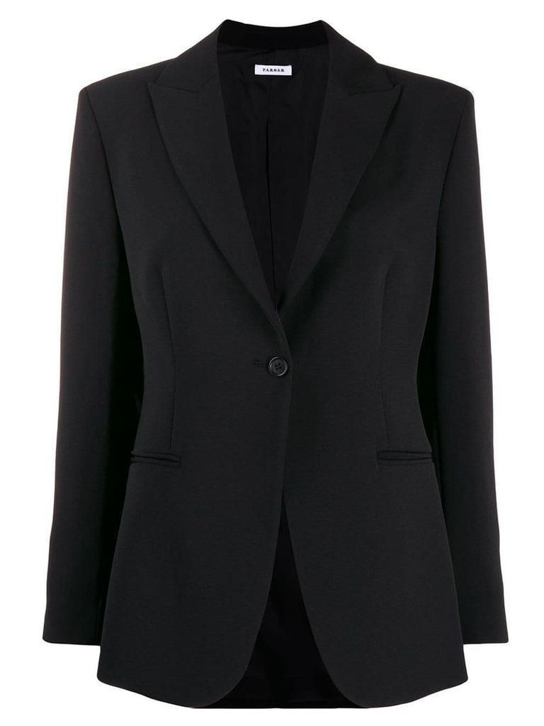 P.A.R.O.S.H. fitted single-breasted blazer - Black