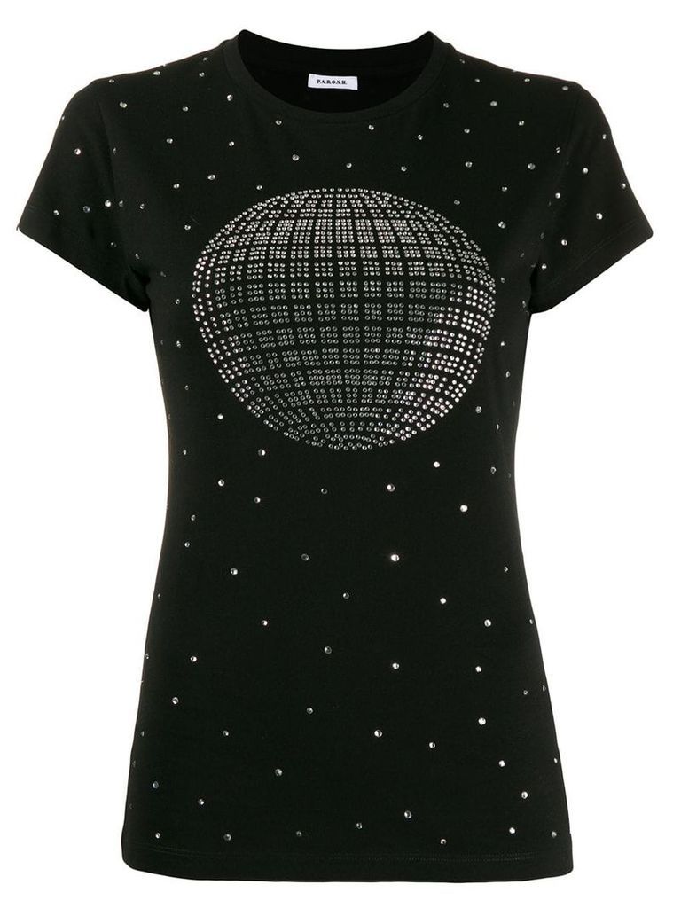 P.A.R.O.S.H. crystal embellished T-shirt - Black