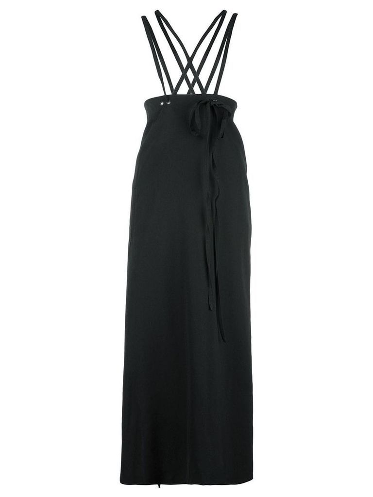 Y's tie fastening high-waisted skirt - Black