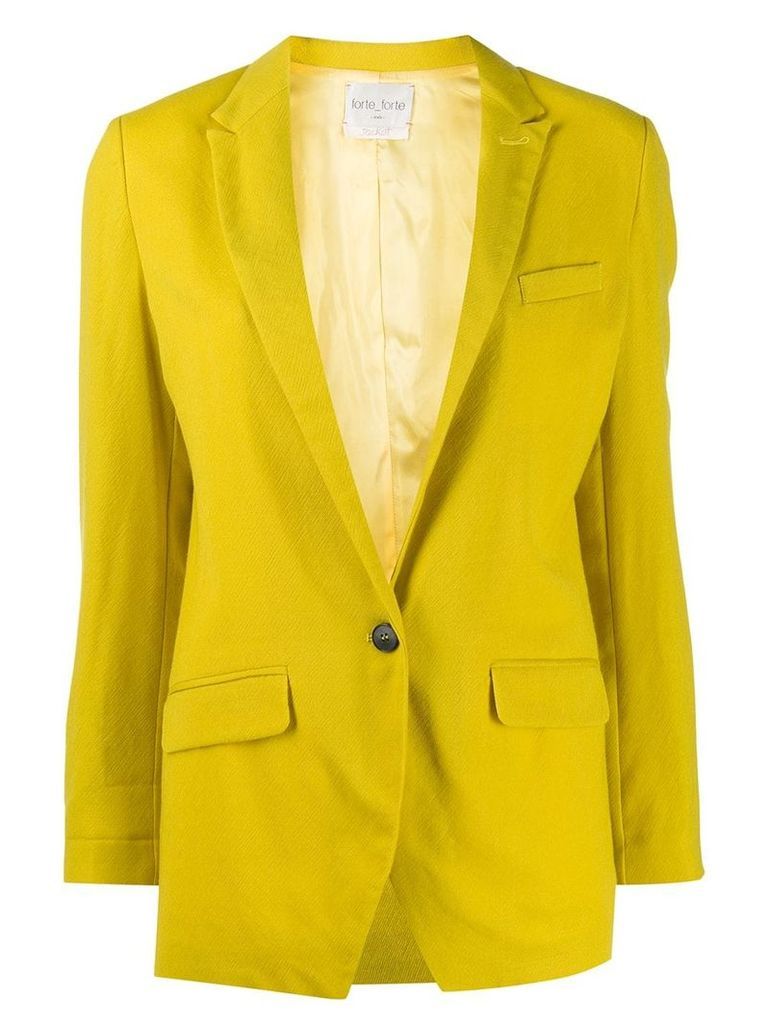 Forte Forte single breasted jacket - Yellow