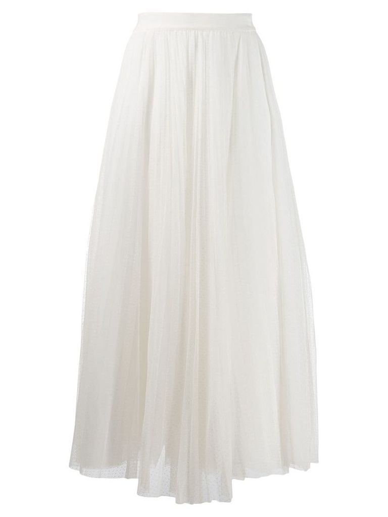 Ermanno Ermanno pleated tulle skirt - White