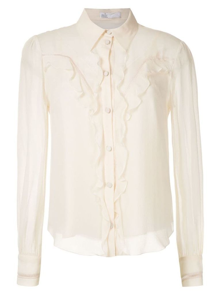 Nk Georgette West Molly silk shirt - White
