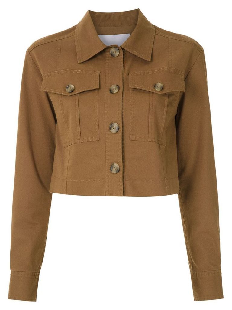 Nk Pistol Cecilha cropped jacket - Brown