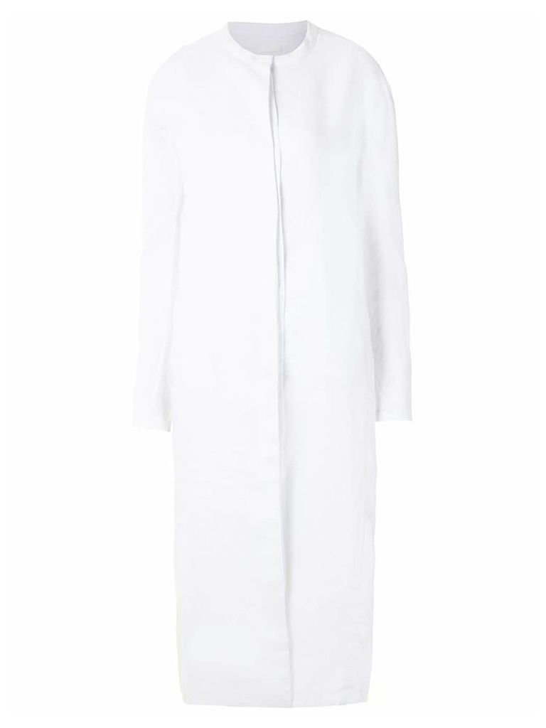 Osklen side slits shirt dress - White