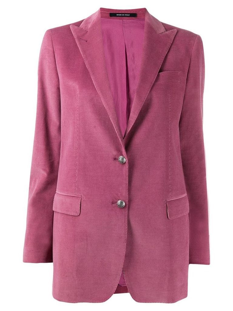 Tagliatore textured blazer jacket - PINK