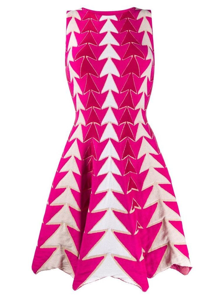 Antonino Valenti arrow print dress - PINK