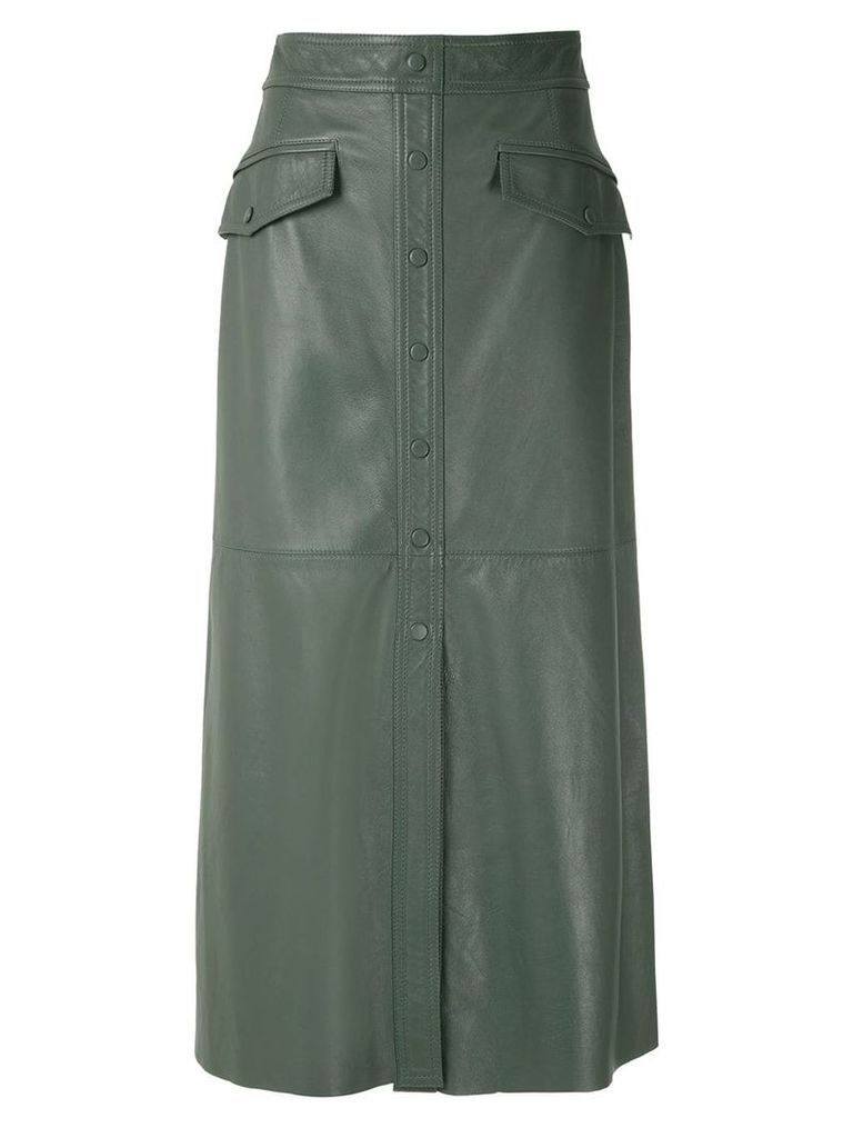 Nk Mestico Ella leather skirt - Green