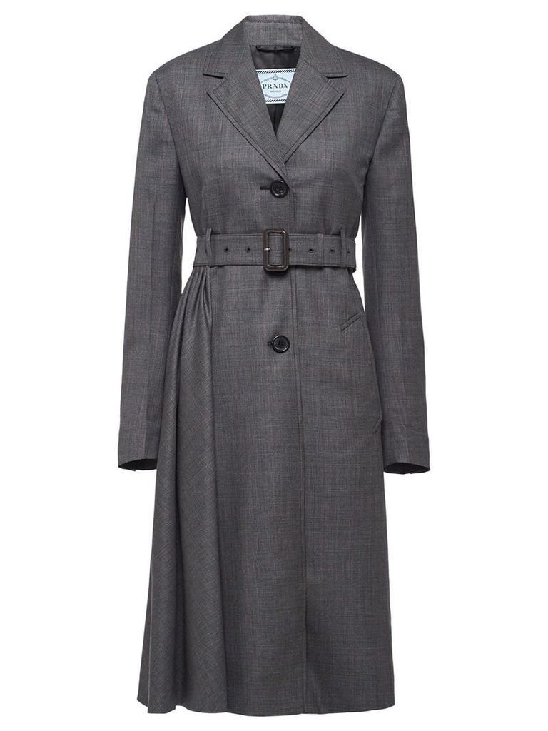 Prada belted coat - Grey