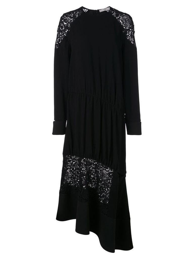Tibi Guipure lace panel dress - Black