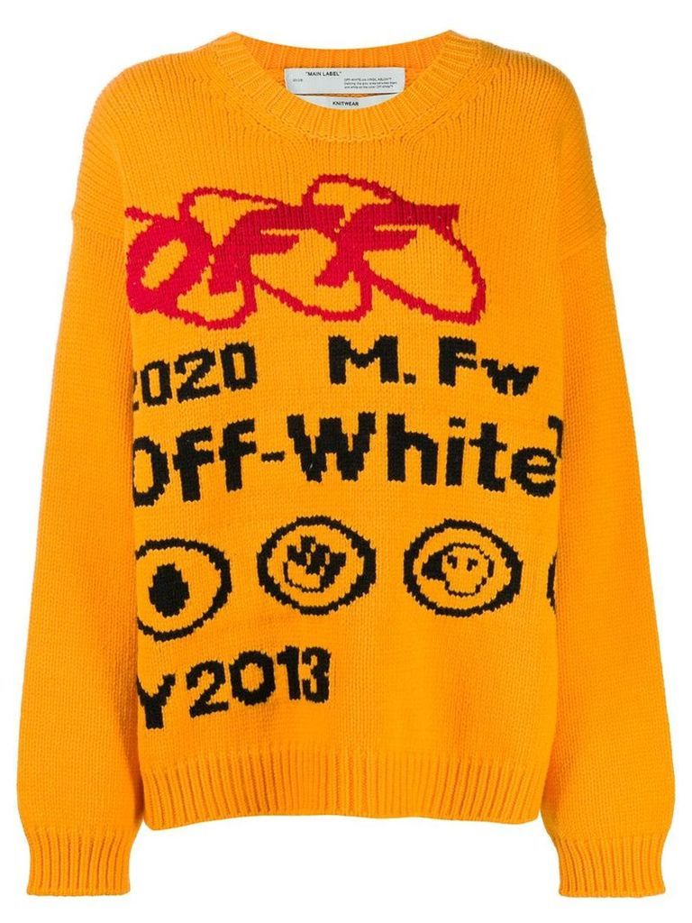 Off-White industrial logo jumper - Yellow