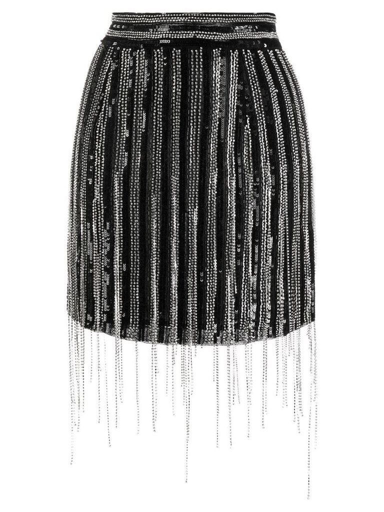 Amen fringed sequin skirt - Black