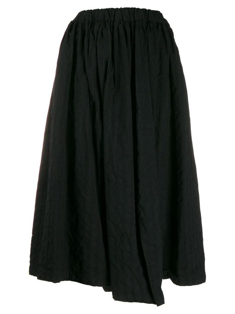 Comme Des Garçons Comme Des Garçons asymmetric pleated skirt - Black