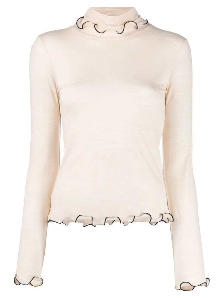See By Chloé rollneck top - NEUTRALS