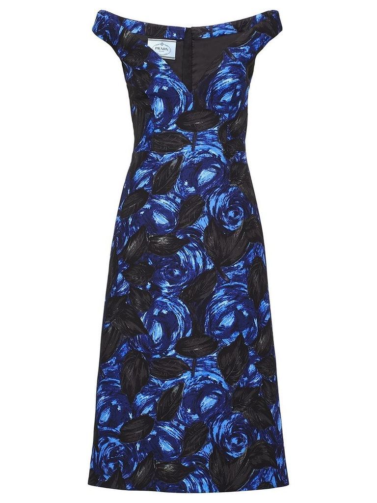 Prada Crepe cady dress - Blue