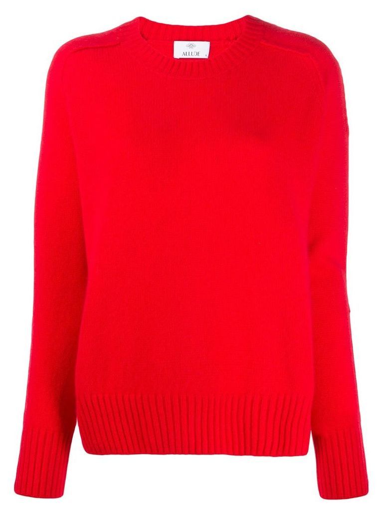 Allude crew-neck cashmere sweater - Red