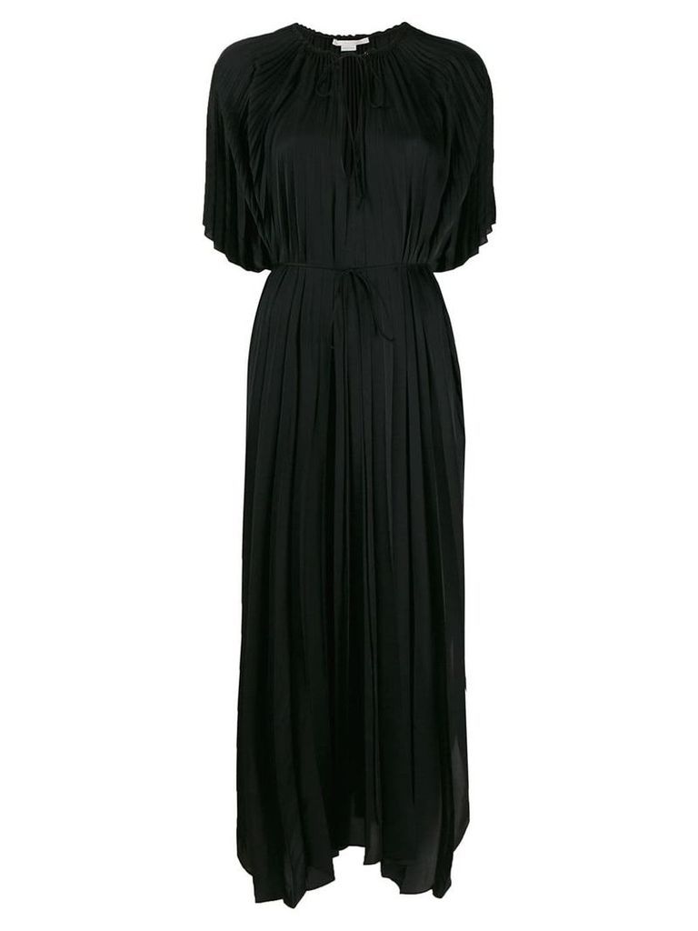 Stella McCartney pleated long dress - Black