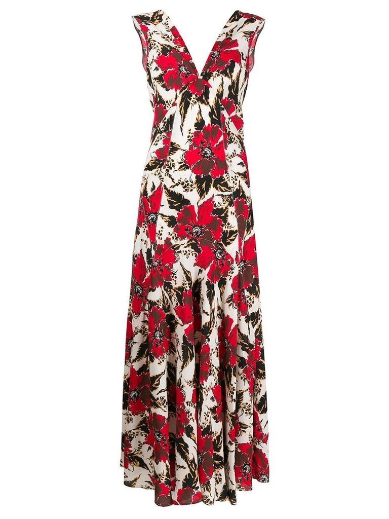 colville floral print maxi dress - Red
