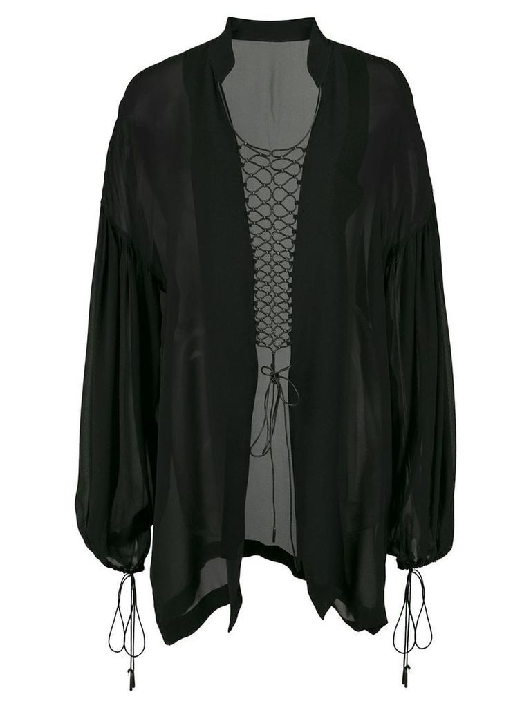 Dion Lee coil detail blouse - Black