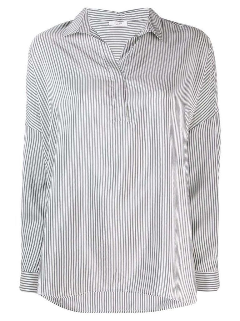 Peserico micro-stripe print shirt - White