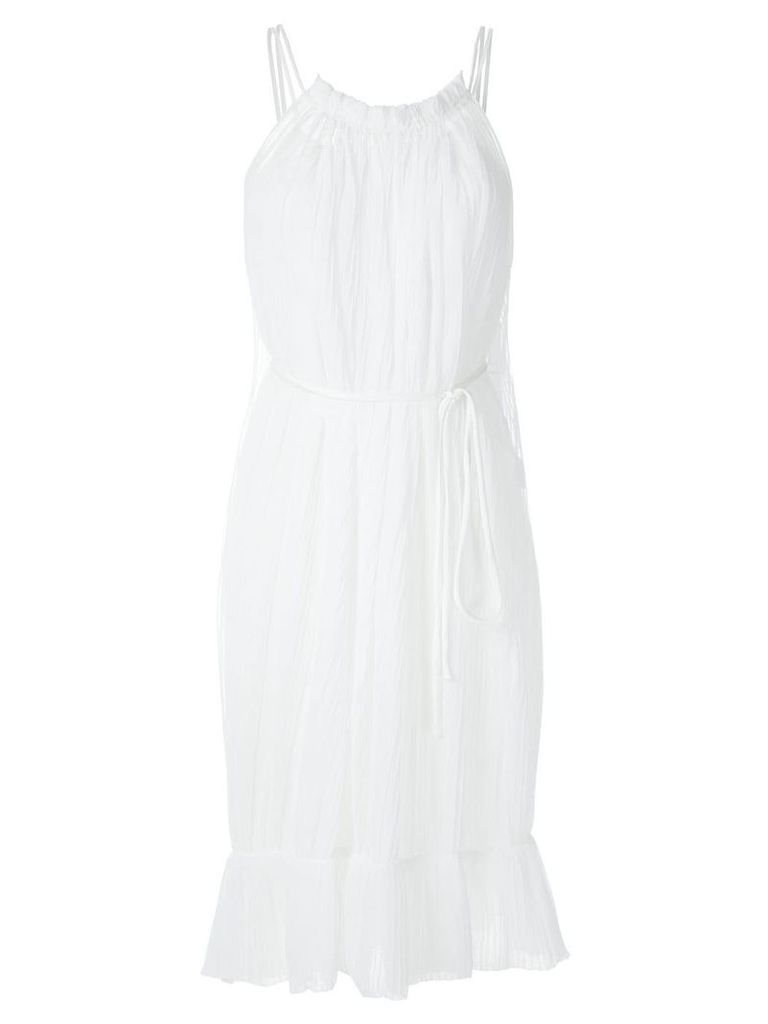 Reinaldo Lourenço pleated short dress - White