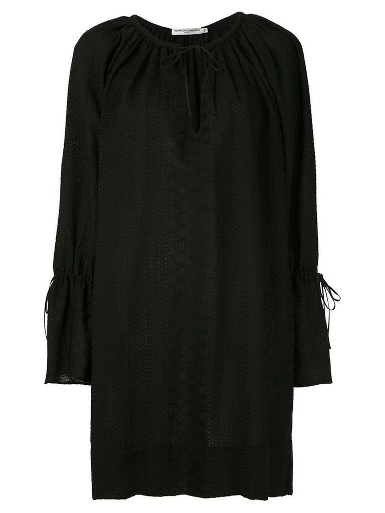 Reinaldo Lourenço textured short dress - Black