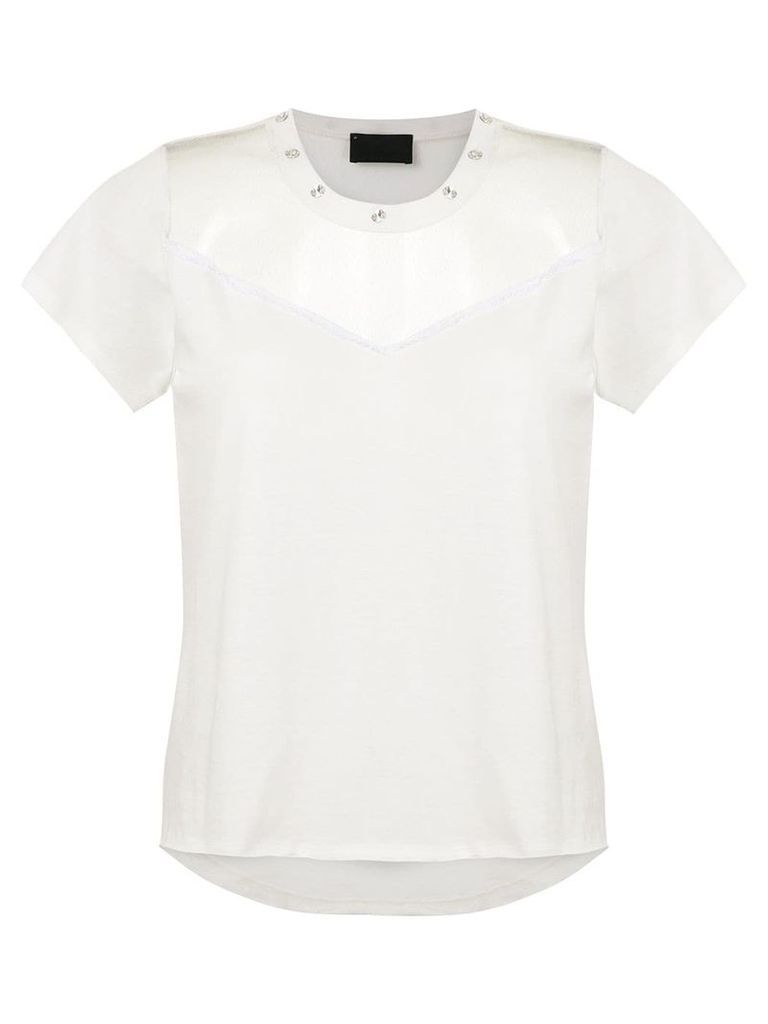 Andrea Bogosian strass embellished Purity T-shirt - White