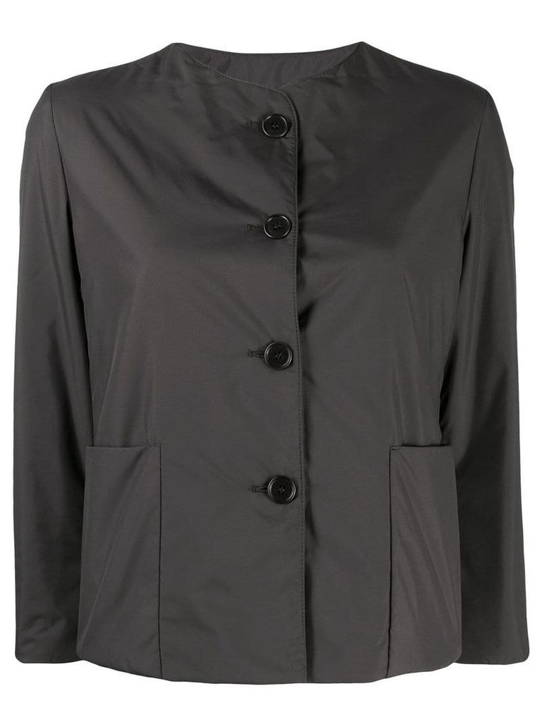 Aspesi cropped button-up jacket - Grey
