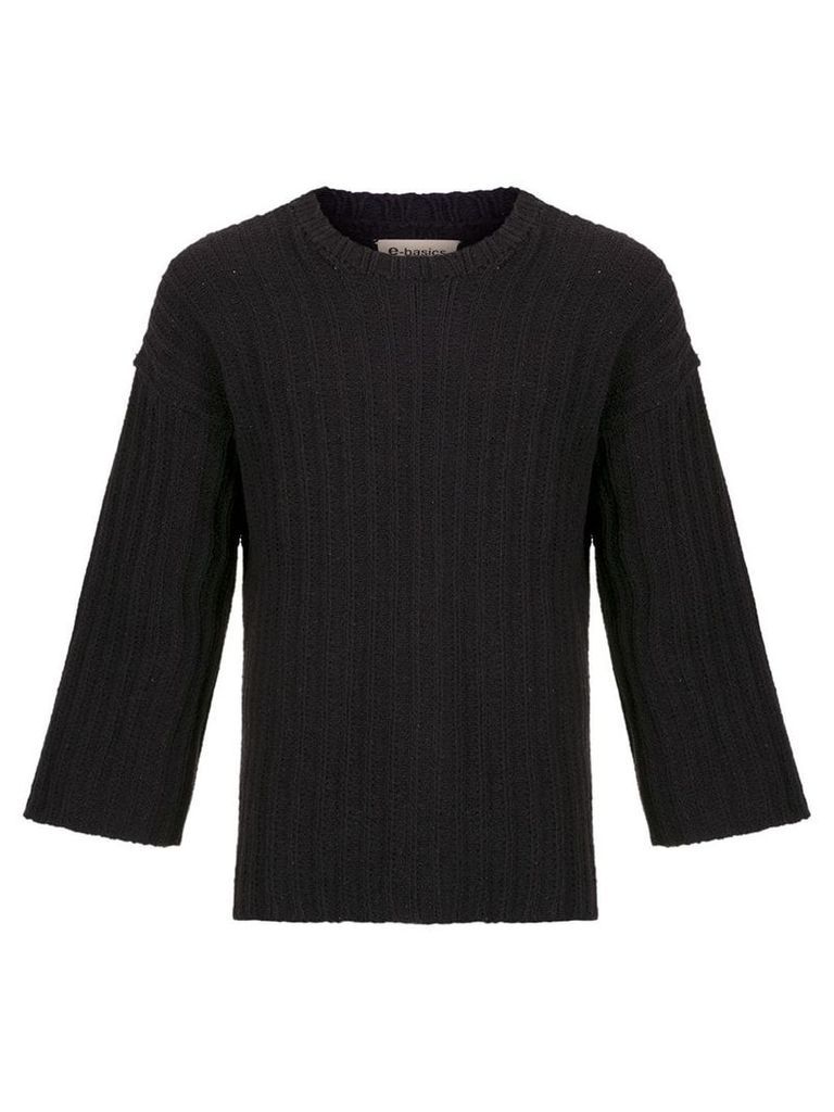 Osklen Rustic maxi sweater - Black