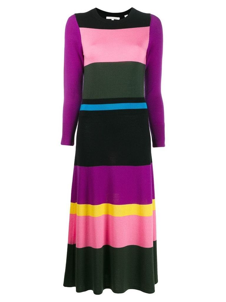 Chinti and Parker colour block dress - PURPLE