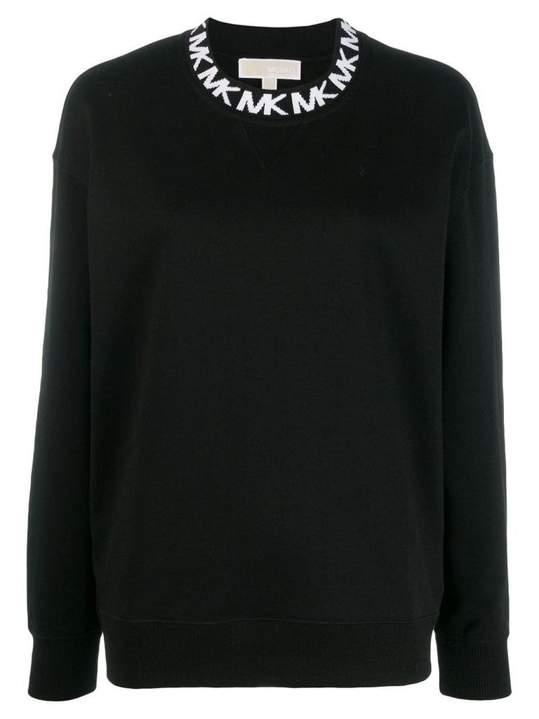 Michael Michael Kors logo embroidered sweatshirt - Black